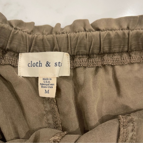 Cloth & Stone Women's Olive Cargo Shorts - Picture 7 of 14